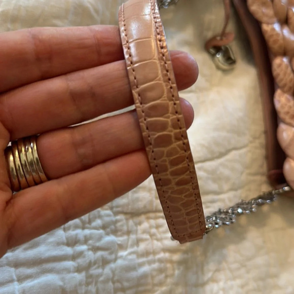 Rare Brighton Rosalie pink Leather Shoulder Handbag Vintage - Picture 13 of 13